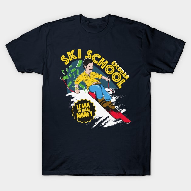 Escobar Ski School T-Shirt by GualdaTrazos